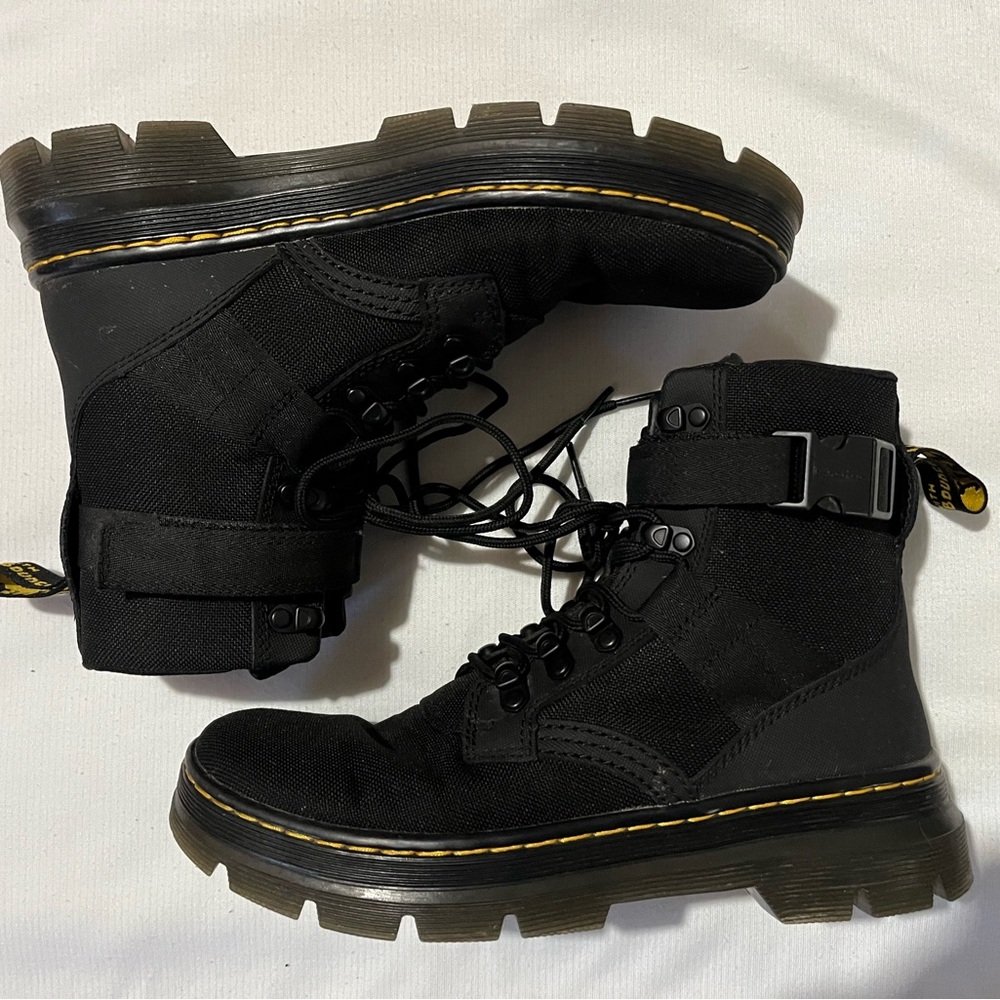 Dr. Martens Unisex Black “Combs Tech II” Boots: Size Men 8, Women 9